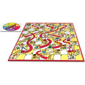 Classic Chutes And Ladders with 1970's Artwork by Winning Moves Games USA for Children Ages 3 and Up, Preschool Games for 2-4 players (1195)