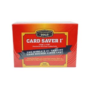 Card Saver 1 by Cardboard Gold - Premium Trading Card Protector for PSA Grading, Semi-Rigid Card Holder for Baseball, Sports Cards - Compatible with Sleeves, Binders & Storage Boxes