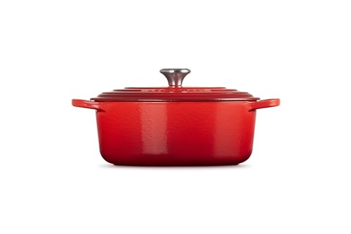 Le Creuset Enameled Cast Iron Signature Oval Dutch Oven, 2.75 qt., Cerise