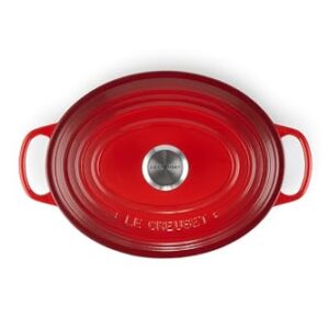 Le Creuset Enameled Cast Iron Signature Oval Dutch Oven, 2.75 qt., Cerise