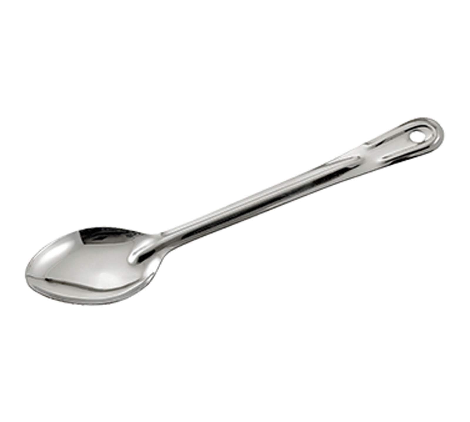 Winco Basting Spoon Solid, Silver 11 inch