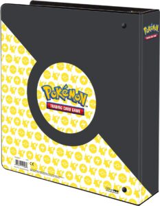 ultra pro pokemon pikachu 2'' 3- original ring binder , yellow