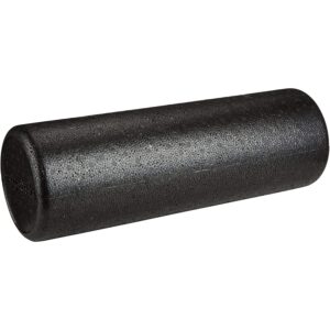 amazon basics high-density round foam roller for exercise and recovery - 18-inch, black