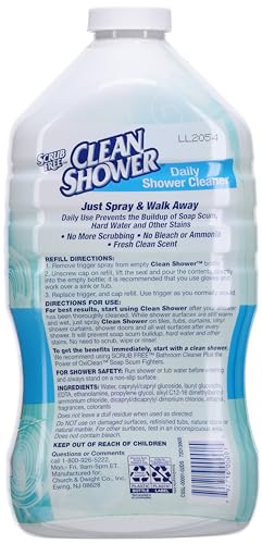 Clean Shower Daily Shower Cleaner Refill 60oz (Packaging May Vary)