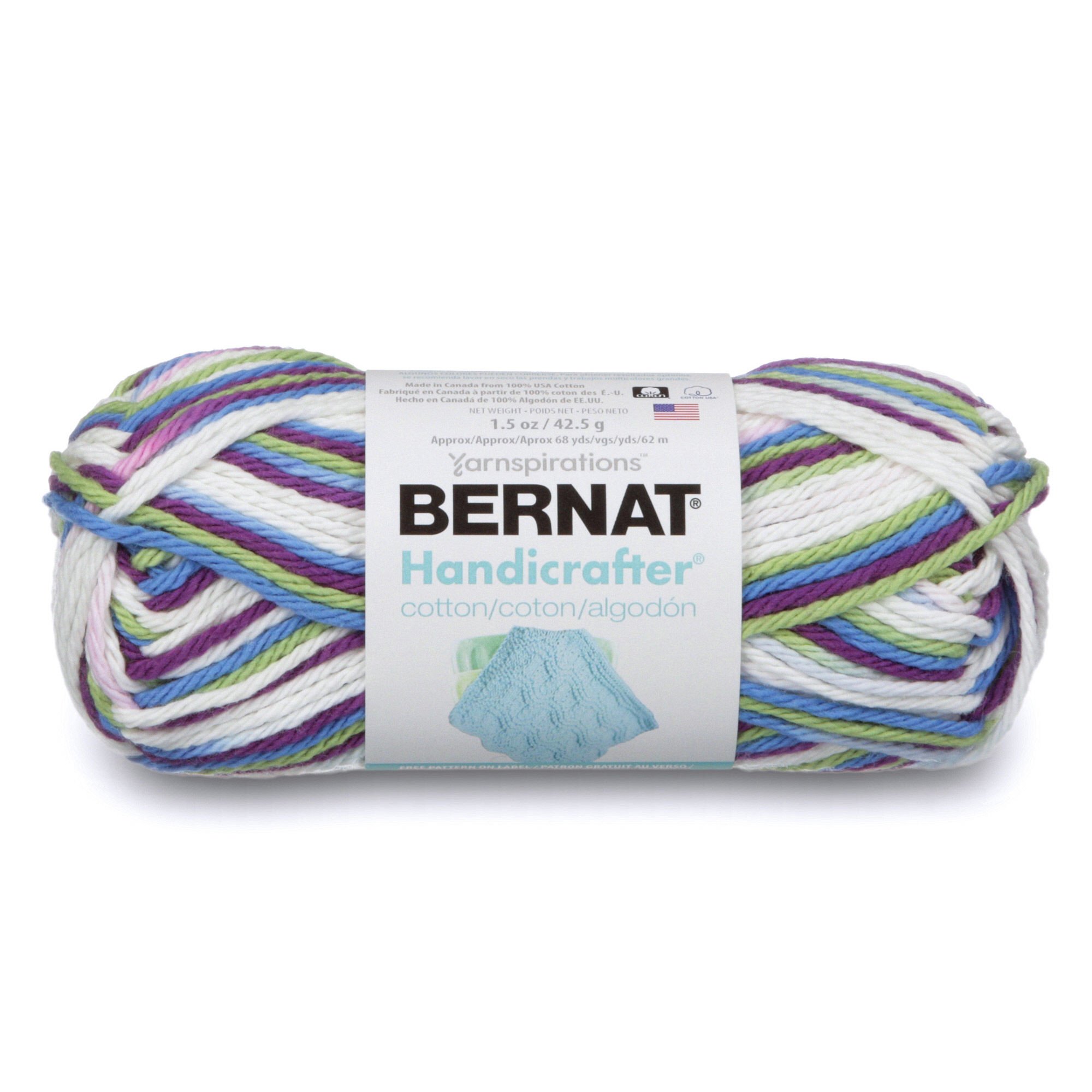 Bernat Handicrafter Cotton Yarn - Ombres, Fruit Punch Ombre