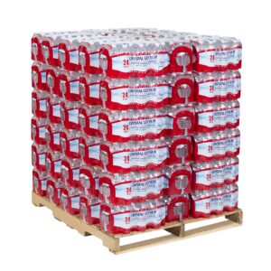 CRYSTAL GEYSER SINCE 1977 Pallet Of 84 Cases, Of Alpine 100% Natural Spring Water, 24 16.9oz bottlesper Case, Bottled at The Source, Clear, (CGW24514PL)