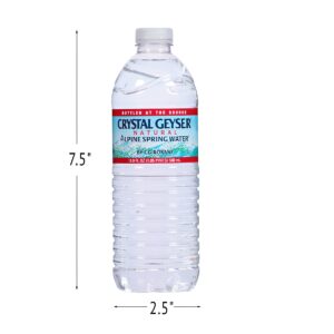 CRYSTAL GEYSER SINCE 1977 Pallet Of 84 Cases, Of Alpine 100% Natural Spring Water, 24 16.9oz bottlesper Case, Bottled at The Source, Clear, (CGW24514PL)