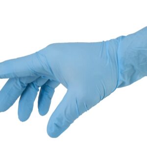 Safeguard Nitrile Disposable Gloves, Powder Free, Food Grade Gloves, Latex Free, 100 Pc, Medium