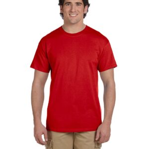 Fruit of the Loom 5 oz., 100% Heavy Cotton HD T-Shirt, Medium, True RED