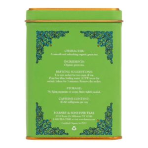 Harney Sons HT Tea Blend Organic Plain Green 20 Tea Sachets 1.4 oz 40 g