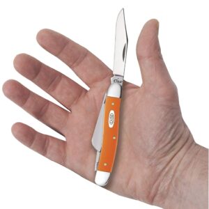 Case WR XX Pocket Knife Orange Synthetic Medium Stockman Item #80509 - (4318 SS) - Length Closed: 3 5/8 Inches