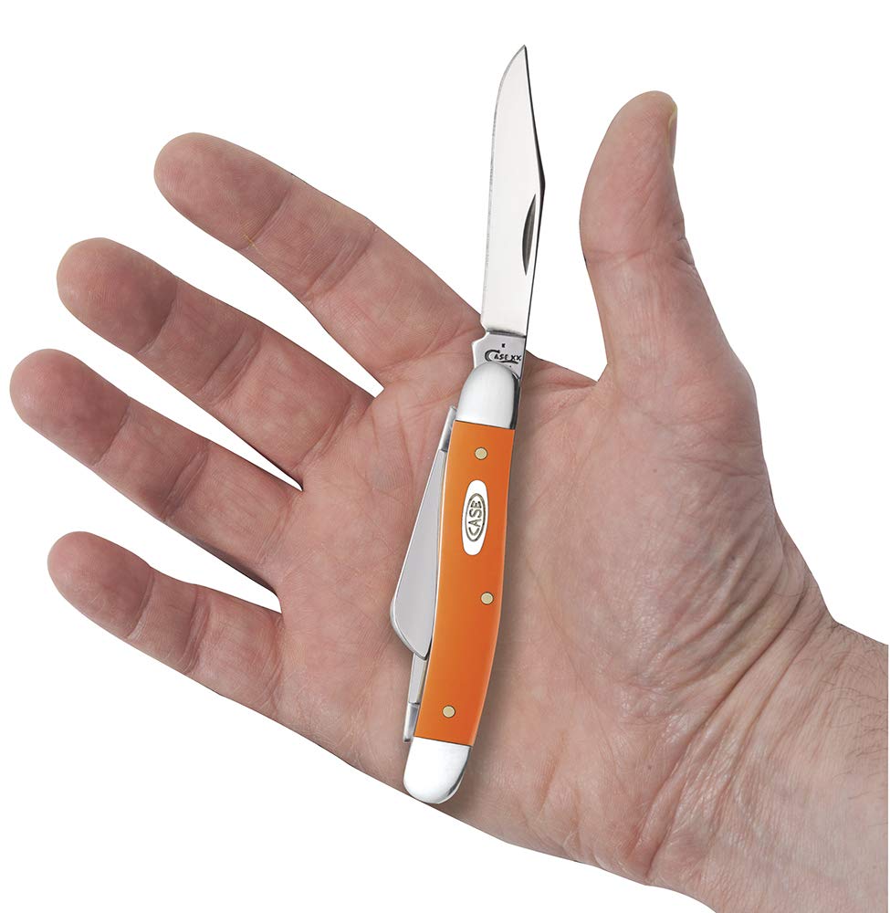 Case WR XX Pocket Knife Orange Synthetic Medium Stockman Item #80509 - (4318 SS) - Length Closed: 3 5/8 Inches