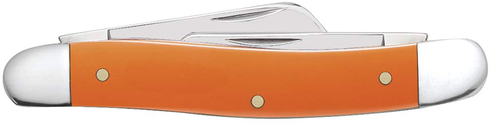 Case WR XX Pocket Knife Orange Synthetic Medium Stockman Item #80509 - (4318 SS) - Length Closed: 3 5/8 Inches