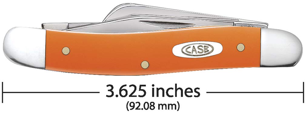 Case WR XX Pocket Knife Orange Synthetic Medium Stockman Item #80509 - (4318 SS) - Length Closed: 3 5/8 Inches