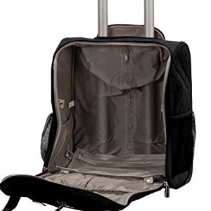 Rockland Melrose Upright Wheeled Underseater Carry-On Luggage, Black, 15-Inch