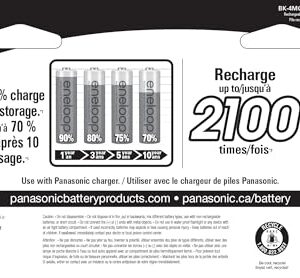 Panasonic BK-4MCCA16FA eneloop AAA 2100 Cycle Ni-MH Pre-Charged Rechargeable Batteries, 16 Pack