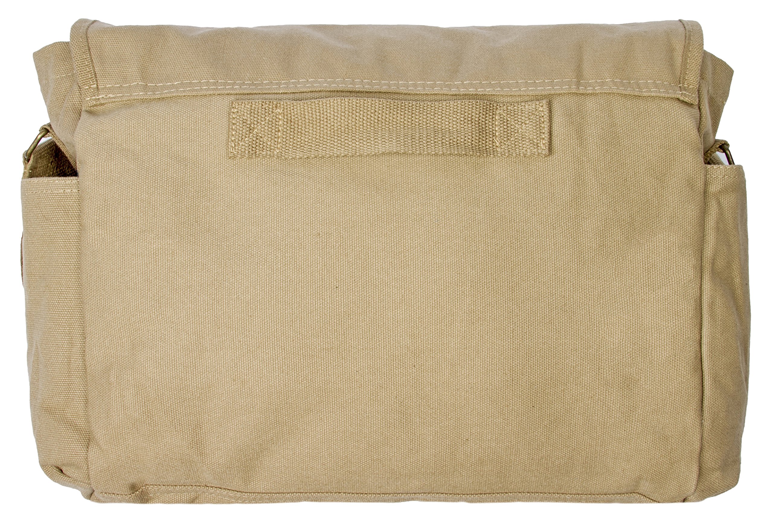 Sweetbriar Classic Vintage Messenger Bag - Original Heavyweight Cotton Canvas Shoulder Bag with Upgraded Features