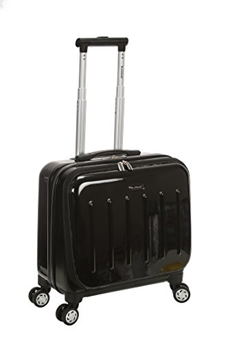 Rockland Revolution Hardside Rolling Computer Case, Black, Carry-On 17-Inch