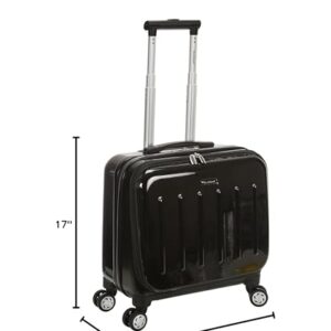 Rockland Revolution Hardside Rolling Computer Case, Black, Carry-On 17-Inch