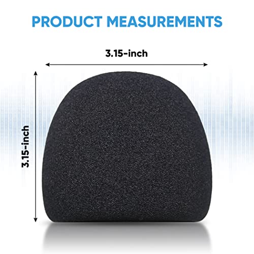 Foam Windscreen for Blue Yeti Microphone - Pop Filter Cover made from Quality Sponge Material that Filters Unwanted Recording and Background Noises - Black Color