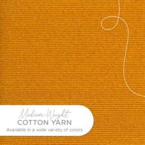 Lion Brand Yarn (1 Skein) 24/7 Cotton® Yarn, Goldenrod