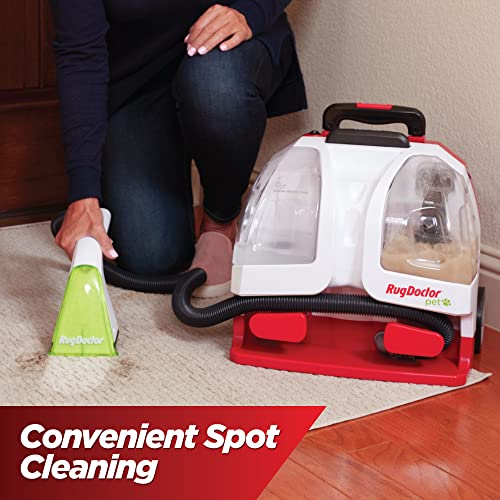 Rug Doctor Pet Portable Spot Cleaner, 2X Suction Power, Lightweight Dual Action Pet Tool, Pro-Grade Power Removes Stains & Odors from Rugs, Carpets And Upholstery