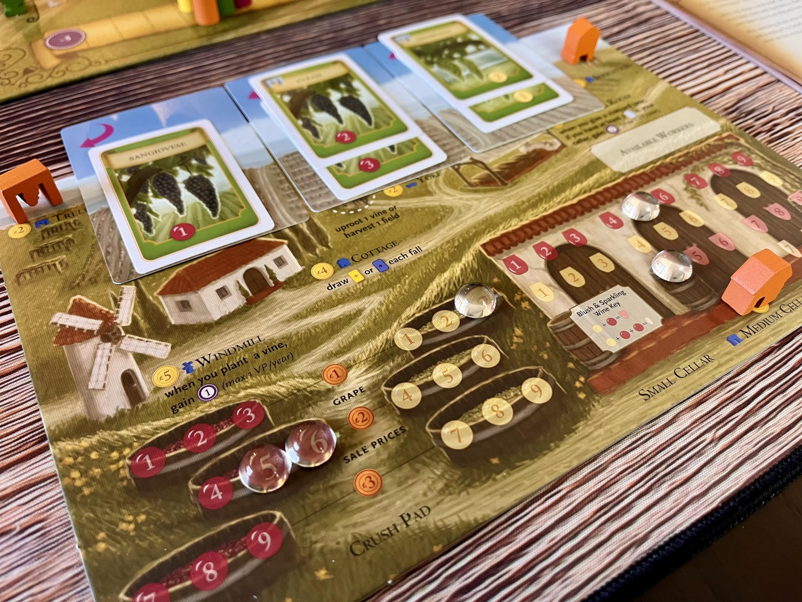 Stonemaier Games: Viticulture Essential Edition (Base Game) | Create The Most Prosperous Tuscan Vineyard | Wine Themed Strategy Board Game for Adults and Family | 1-6 Players, 90 Mins, Ages 14+