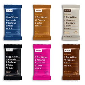 rxbar protein bars, protein snack, snack bars, variety pack (12 bars)