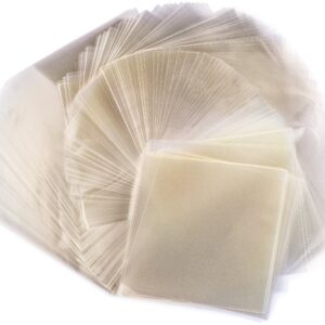 Crinklee Clear Caramel, Candy and Chocolate Wrappers, Natural Cellophane, 1000 Square Sheets, 4.25x4.25 Inches