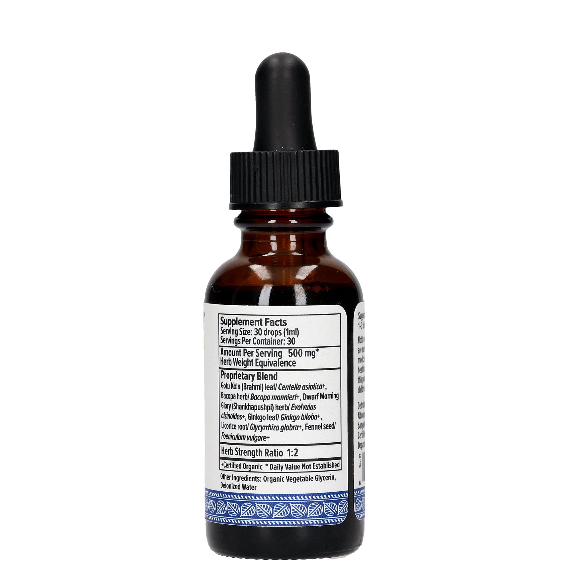 Banyan Botanicals Organic Focus Liquid Extract, USDA Certified Organic, Ayurvedic Herbal Nootropic Formula Designed to Provide Mental Support When You Need to be Focused, Aware, and Alert.