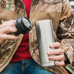 YETI Rambler 18 oz Bottle, Vacuum Insulated, Stainless Steel with TripleHaul Cap, Stainless