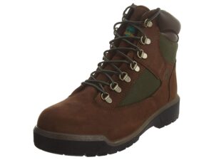 timberland men's 6-inch waterproof field boot, brown, 12