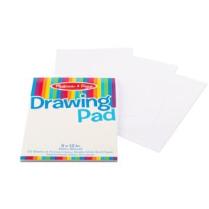 Melissa & Doug Drawing Paper Pad (9 x 12 inches) - 50 Sheets, 3-Pack - FSC Certified