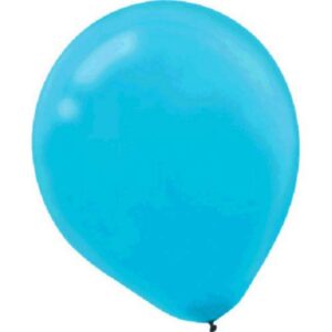 caribbean blue latex balloons - 5" (pack of 50) - perfect for any event