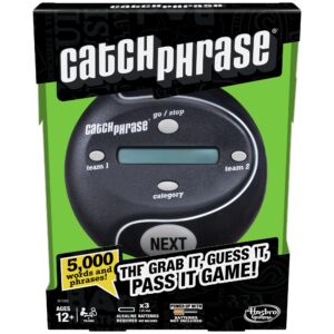 hasbro gaming catch phrase game, handheld electronic games, ages 12 and up