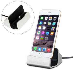 iPhone 7 Charger Dock Station, Yeworth Lightning Charger Dock, Desktop Charging Dock Station Cradle Compatible iPhone 7 / 7 Plus iPhone 6 / 6 Plus iPhone 5 / 5S / 5C and iPod Touch 5 Compact