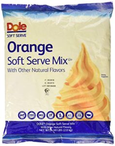 dole soft serve mix, orange, 4.40 pound