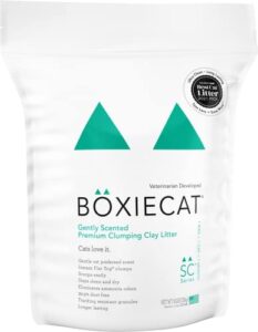 boxie® gently scented 30 day natural odor control cat litter, 16lb clumping clay kitty litter