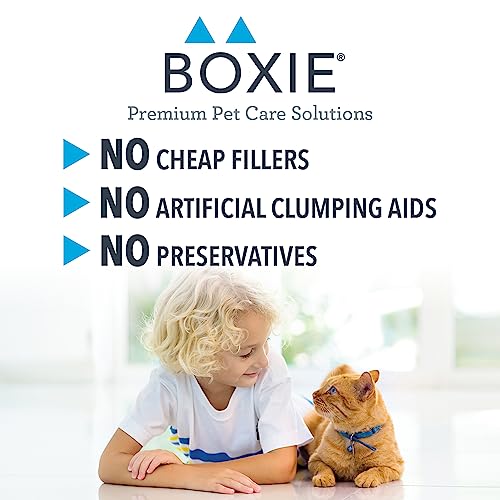 Boxie® Gently Scented 30 Day Natural Odor Control Cat Litter, 16lb Clumping Clay Kitty Litter