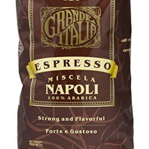 Grande Italia Espresso; Small Batch Artisan Roasted Miscela Napoli, 2 Lbs. bag