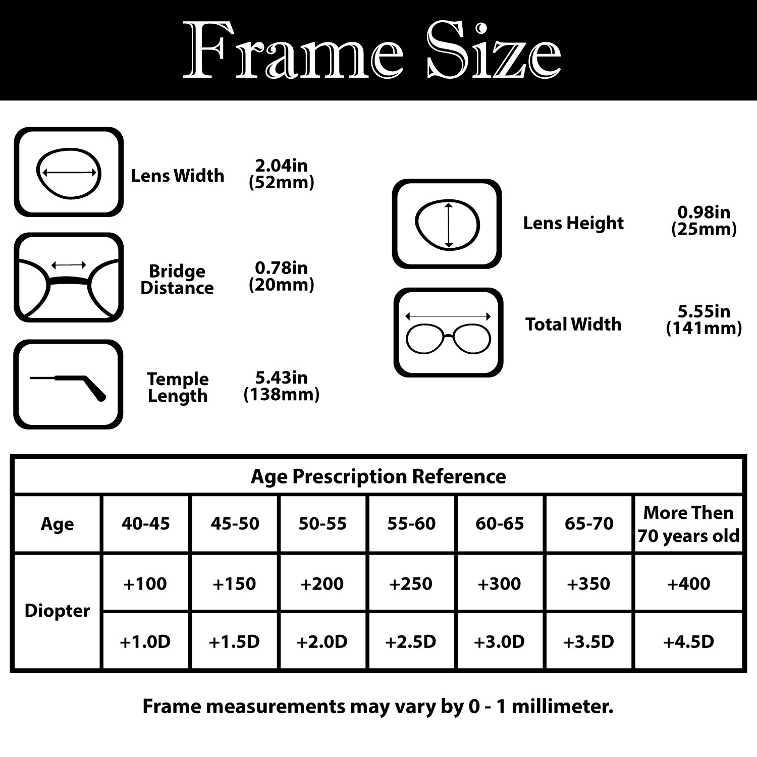 DOUBLETAKE Reading Glasses - 2 Pairs Compact Case Semi Rimless Readers