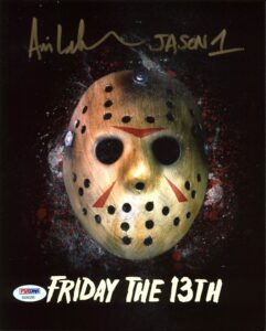 ari lehman "jason 1" authentic signed friday the 13th 8x10 photo psa/bas 6