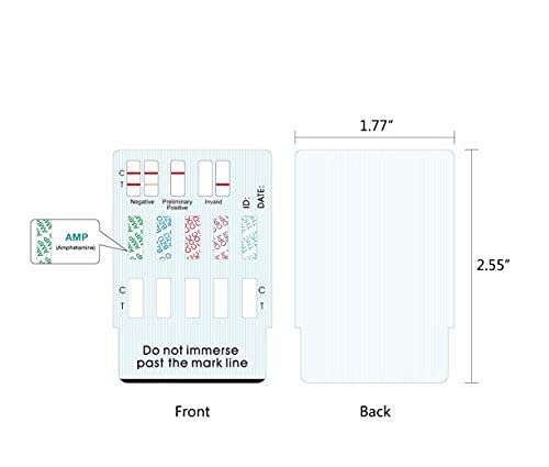 Easy@Home 10 Panel Instant Drug Test Kits - Testing Marijuana (THC), Opiate(OPI 2000), Cocaine(COC), AMP, BAR, BZO, MDMA, MET, MTD, PCP - Urine Dip Drug Testing -#EDOAP-3104-2 Pack