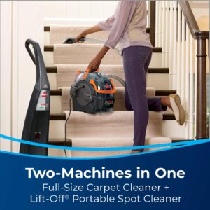 BISSELL 2-in-1 ProHeat 2X Lift-Off Pet: Portable Spot & Stain Cleaner + Full Size Carpet Cleaner, Car/Auto Detailer, 15651