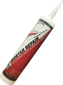 akona mortar repair tube - tuckpointing, sealing, & repairing stone, brick, & block walls, gray, paintable, fast drying (10 ounce, 1)