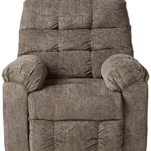 Signature Design by Ashley Acieona Oversized 360-Degree Manual Swivel Rocker Recliner, Dark Gray