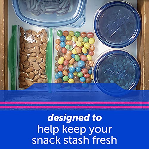 Ziploc Snack Bags, Storage Bags for On the Go Freshness, Grip 'n Seal Technology for Easier Grip, Open, and Close, 270 Bags Total