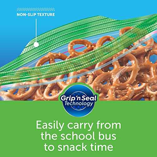 Ziploc Snack Bags, Storage Bags for On the Go Freshness, Grip 'n Seal Technology for Easier Grip, Open, and Close, 270 Bags Total