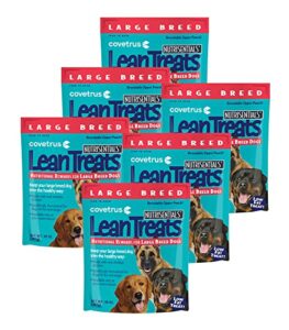 covetrus nutrisential lean treats for large dogs - soft dog treats for large dogs - nutritional low fat bite size k9 treats - chicken flavor - 10oz - 6 pack