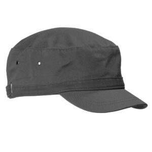 Big Accessories Bagedge Short Bill Cadet Cap, CHARCOAL, One Size